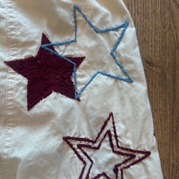 Free People Aria Embroidered Pull On Pant L - Picture 7 of 12